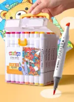 M&G Kids Little Artist Water Colour Brush Markers - ZWBT2704 - 48 Pcs Set