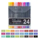 M&G Signme Aquarelle Brush Markers – APMW7604 – Double Sided – 24 Colours.