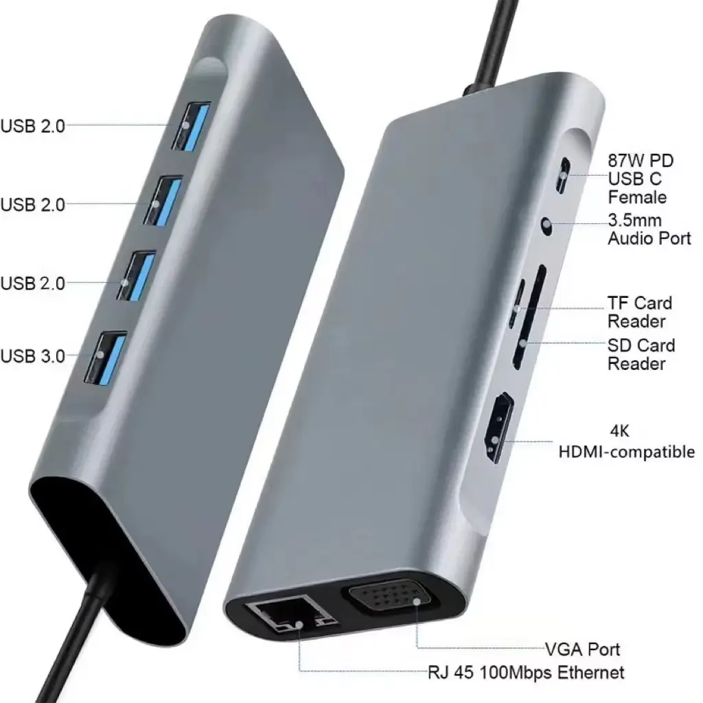 Speed X 11-In-1 Multiport Type-C Hub - Image 9