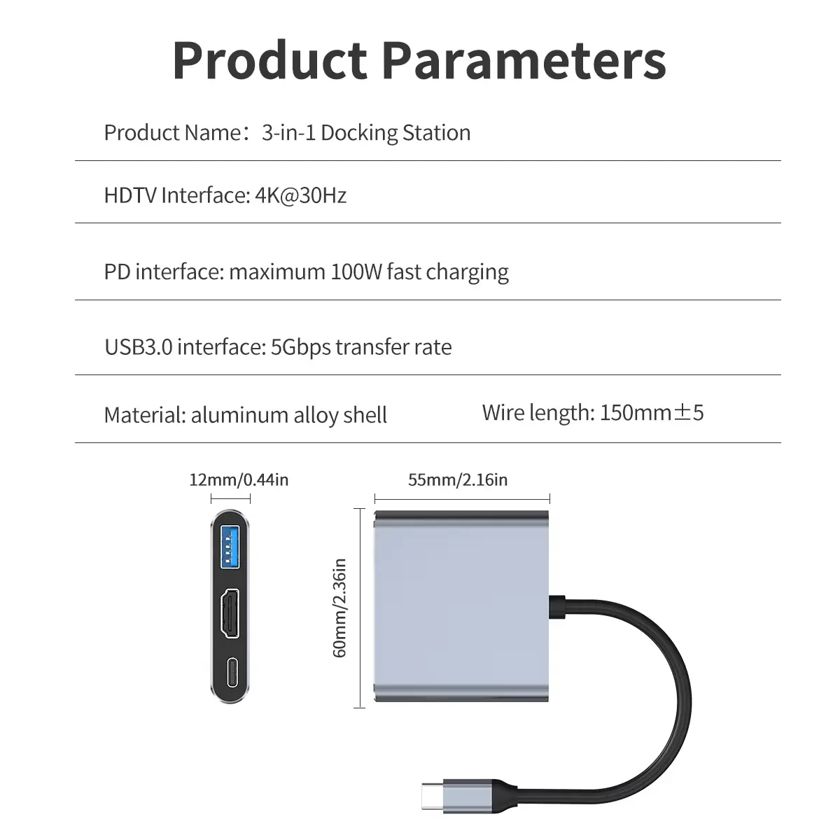 Speed X 3-In-1 Multiport Type-C Hub - Image 3