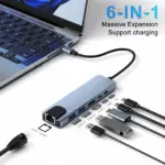 Speed-X 6-in-1 Multi-Port Type-C Hub - Image 6