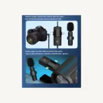 Wireless Lavalier Microphone - K15 - 2-in-1