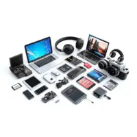 Collection Electronic Devices Including Laptop Phone Ipod 1065421 12202