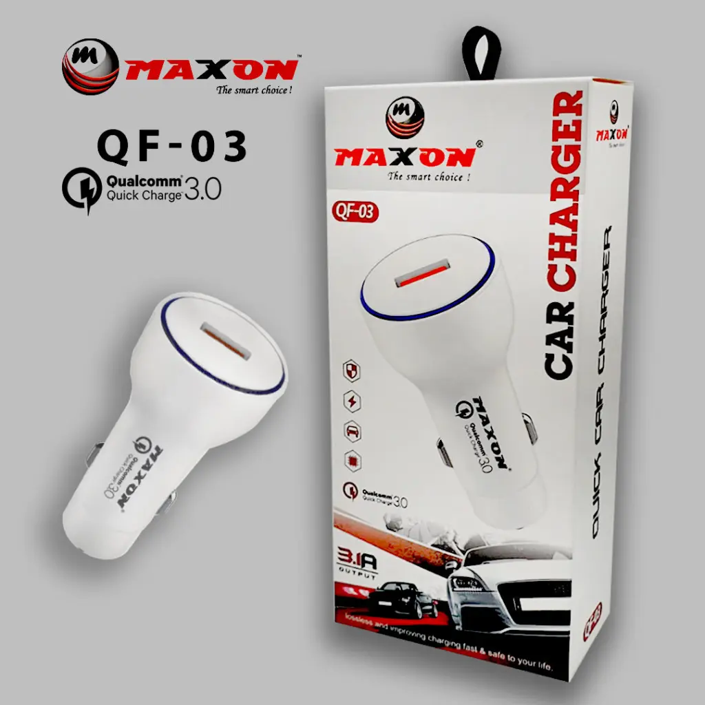 Maxon Quick Charge Car Charger - Qf‑03