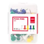 Deli Essential Push Pins - 23MM - E0021 - 35 Pcs - Colourful