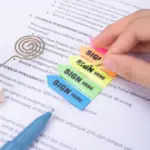 Deli Stick-Up Index Tabs - EA11302 - 100 Tabs - 5 Colors