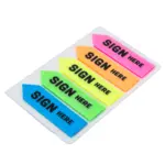 Deli Stick-Up Index Tabs - EA11302 - 100 Tabs - 5 Colors