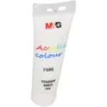 M&G Acrylic Color Tube 75ML - APLN6598 - Titanium White 104