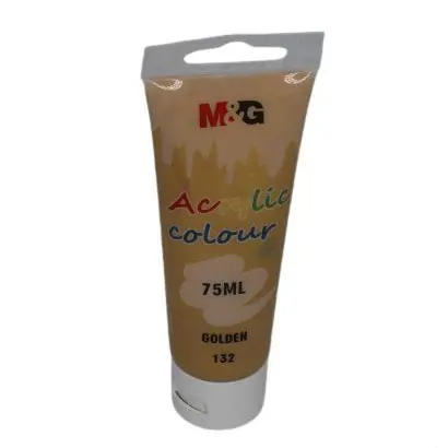 M&Amp;Amp;G Acrylic Colour Tube 75Ml - Apln6598 - 132 - 1 M&Amp;Amp;G Acrylic Color Tube 75Ml - Apln6598 - Golden 132 - Image 1