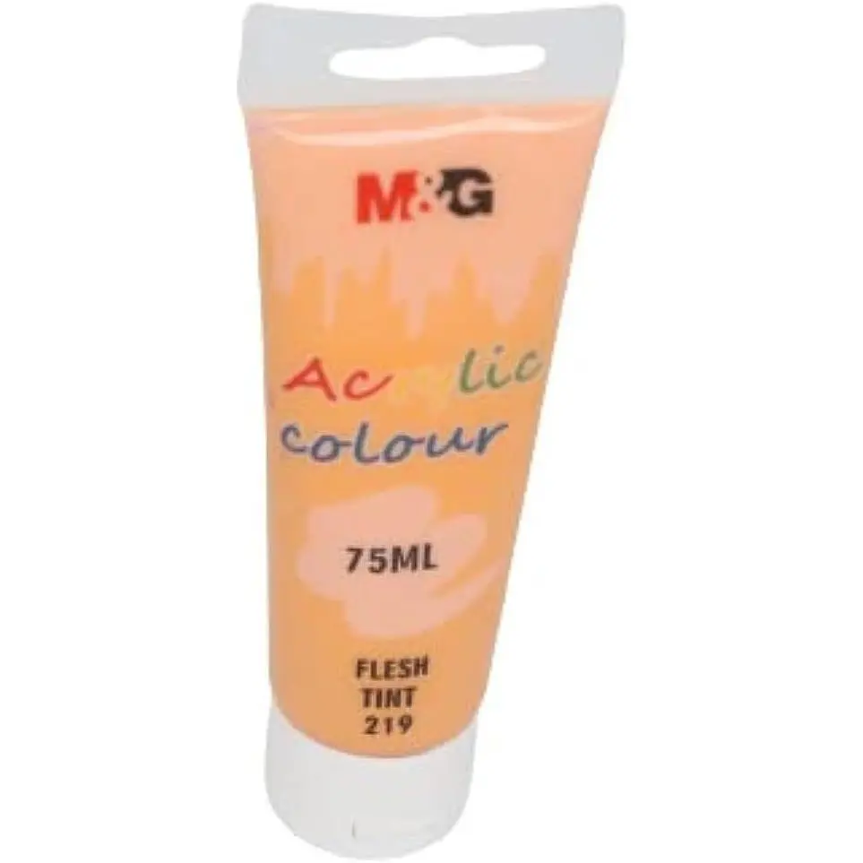 M&Amp;Amp;G Acrylic Colour Tube 75Ml - Apln6598 - 219 - 1 M&Amp;Amp;G Acrylic Color Tube 75Ml - Apln6598 - Flesh Tint 219 - Image 1