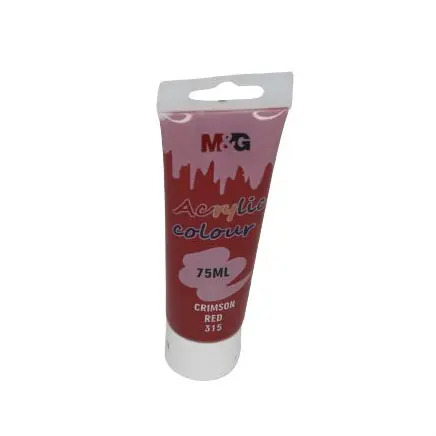 M&Amp;Amp;G Acrylic Colour Tube 75Ml - Apln6598 - 315 - 1 M&Amp;Amp;G Acrylic Color Tube 75Ml - Apln6598 - Crimson Red 315 - Image 1
