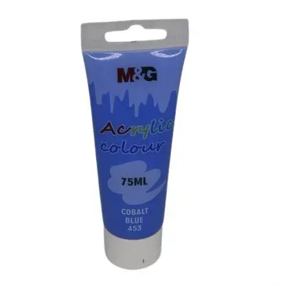 M&Amp;Amp;G Acrylic Colour Tube 75Ml - Apln6598 - 453 - 1 M&Amp;Amp;G Acrylic Color Tube 75Ml - Apln6598 - Cobalt Blue 453 - Image 1