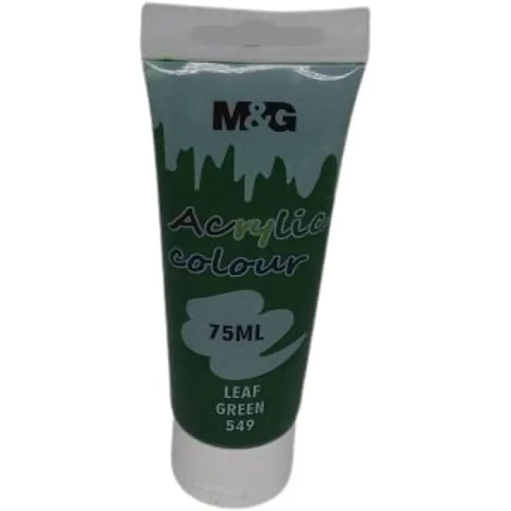 M&Amp;Amp;G Acrylic Colour Tube 75Ml - Apln6598 - 549 - 1 M&Amp;Amp;G Acrylic Color Tube 75Ml - Apln6598 - Leaf Green 549 - Image 1