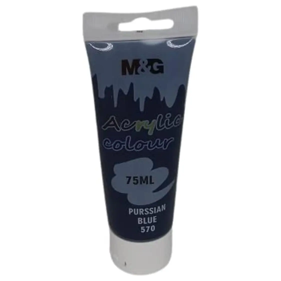 M&Amp;Amp;G Acrylic Colour Tube 75Ml - Apln6598 - 570 - 1 M&Amp;Amp;G Acrylic Color Tube 75Ml - Apln6598 - Purssian Blue 570 - Image 1