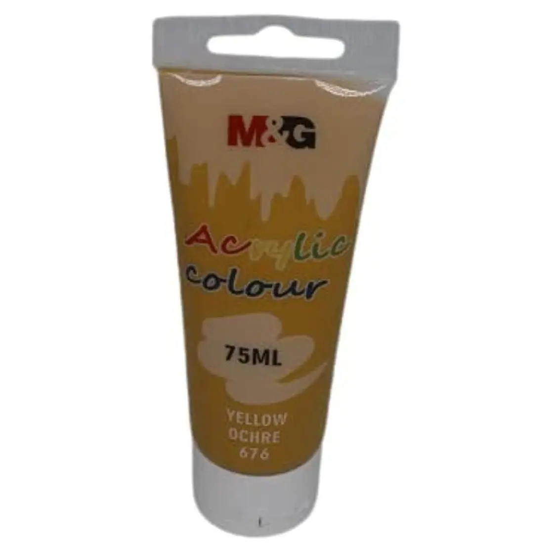 M&Amp;Amp;G Acrylic Colour Tube 75Ml - Apln6598 - 676 - 1 M&Amp;Amp;G Acrylic Color Tube 75Ml - Apln6598 - Yellow Ochre 676 - Image 1