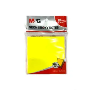 M&G Neon Sticky Notes - YS-183 - 3x3 - 100 Sheets - Multicolored