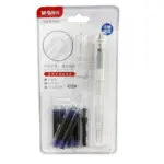 M&G Transparent Fountain Pen - HAFP1091 - with Ink Pump & 6 Blue Ink Cartridges - Image 3