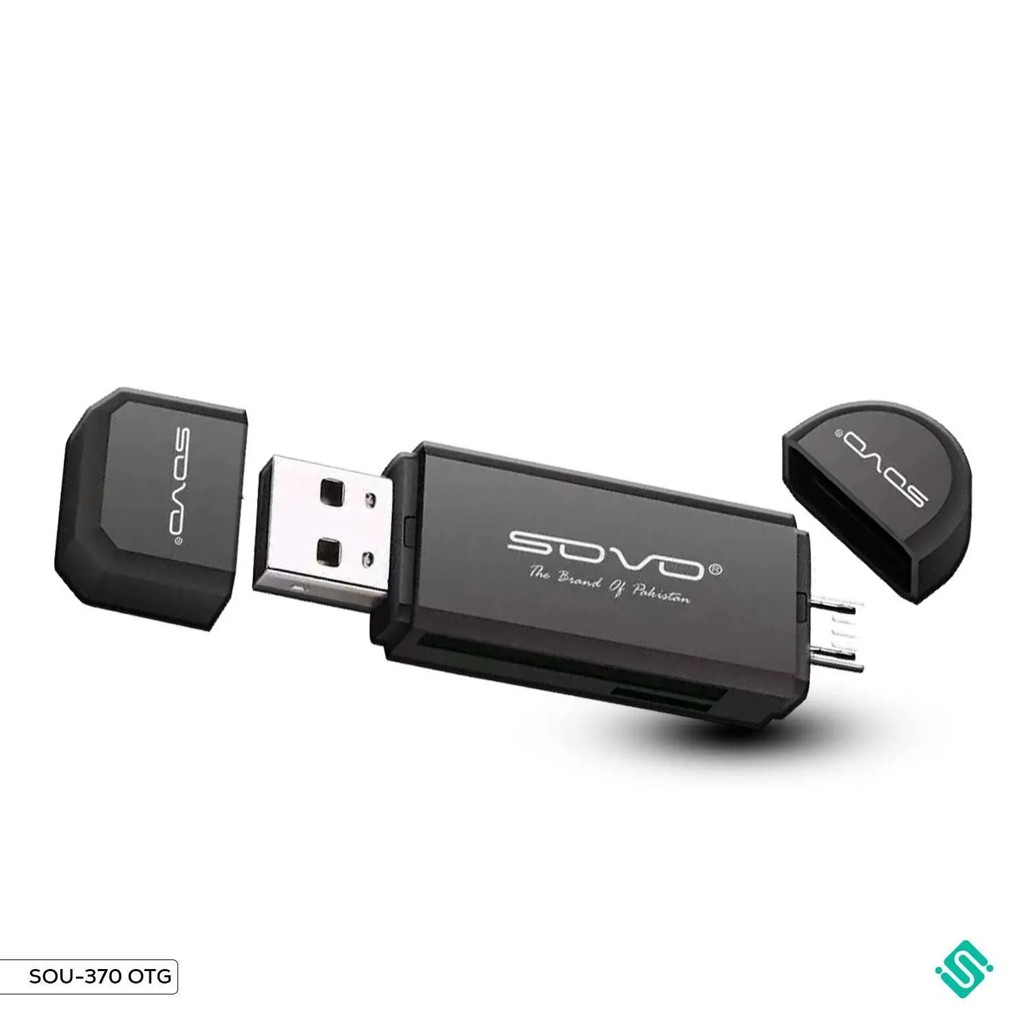 Sou-370 Otg Card Reader (2 In 1) Micro1 Sovo Otg Card Reader - Sou-370 - Micro - Image 1